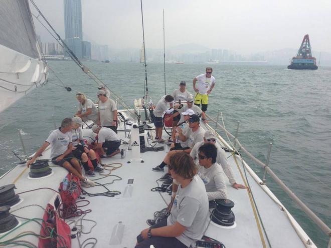 Crew setlle in pre-start - at the Audi Hong Kong to Vietnam Race © Team Ragamuffin https://www.facebook.com/RagamuffinYachting